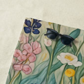 Wiesenweiher: Pastellfarben-Wildblumen Strandtuch (Beispiel)