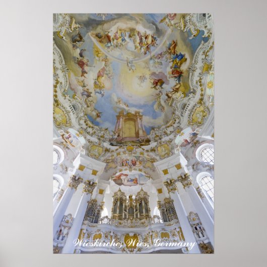 Wieskirche organ, Germany Poster (Vorne)