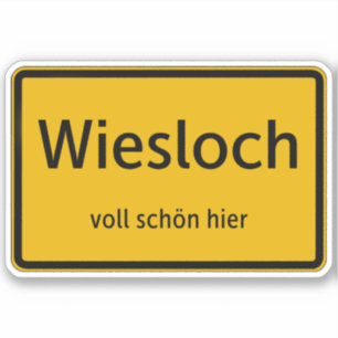 Wiesloch Aufkleber Sticker Autoaufkleber