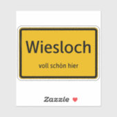 Wiesloch Aufkleber Sticker Autoaufkleber (Blatt)
