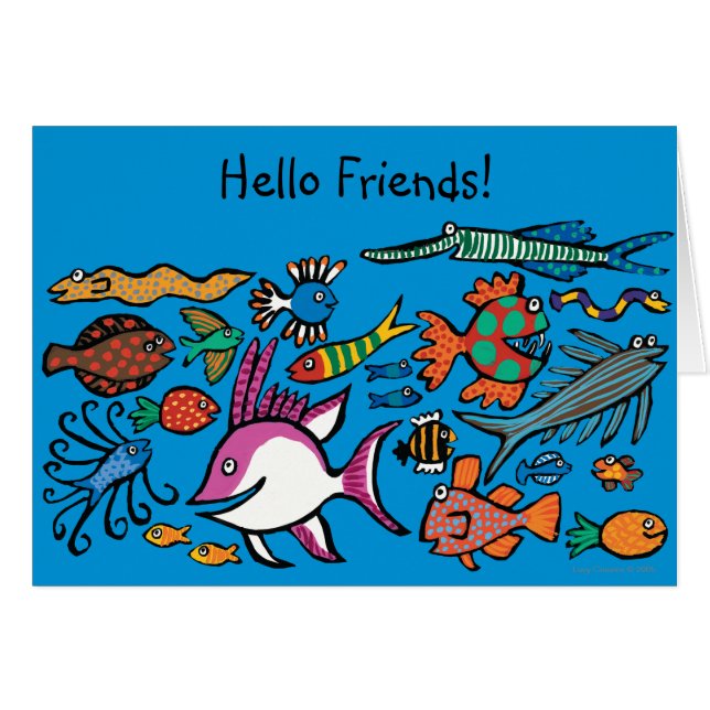 Wieviele verschiedenen Fische können Sie sehen? (Vorderseite (Horizontal))