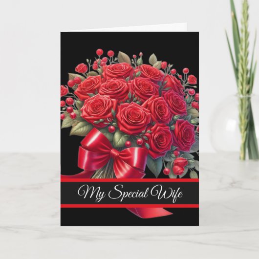 Wife Birthday Card Karte (Vorderseite)
