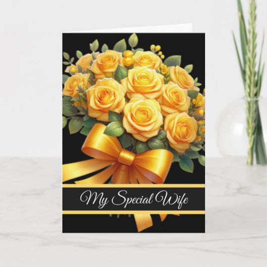 Wife Birthday Card Karte (Vorderseite)