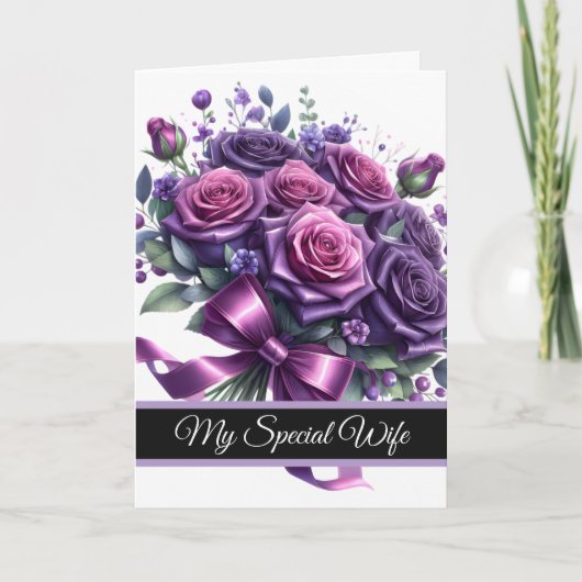 Wife Birthday Card Karte (Vorderseite)