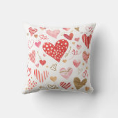 Wife Elegant Modern Chic Script Red Personalized Kissen (Rückseite)