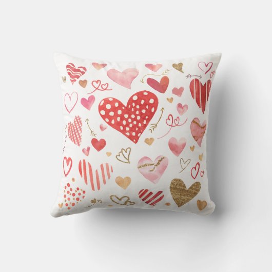 Wife Elegant Modern Chic Script Red Personalized Kissen (Rückseite)