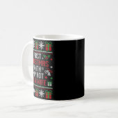 Wife Husband First Christmas Just Married Christma Kaffeetasse (Vorderseite Links)
