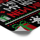 Wife Husband First Christmas Just Married Christma Poster (Ecke)