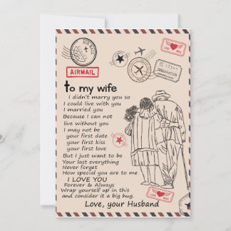 Wife Liebhaber | Für meine Frau, ich liebe dich, l Einladung
