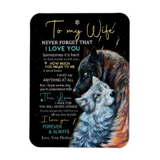 Wife Lovers | Vergiss nie, ich liebe dich meine Fr Magnet