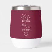 Wife & Mom Est. – Minimalist Valentine Gift (Vorderseite)