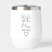 Wife & Mom Est. – Minimalist Valentine Gift (Vorderseite)