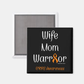 Wife Mom Warrior... Magnet (Vorderseite/Rückseite)