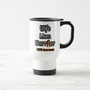 Wife Mom Warrior... Reisebecher