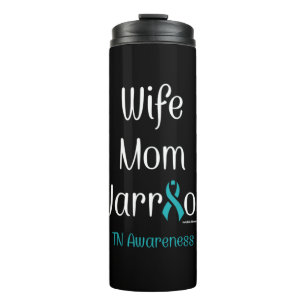 Wife Mom Warrior... Thermosbecher