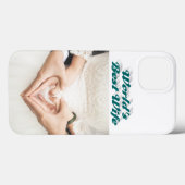 Wife Photo green iPhone Case (Rückseite (Horizontal))