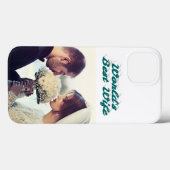 Wife Photo green iPhone Case (Rückseite (Horizontal))