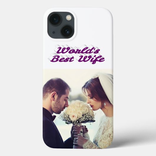 Wife Photo purple iPhone Case (Rückseite)