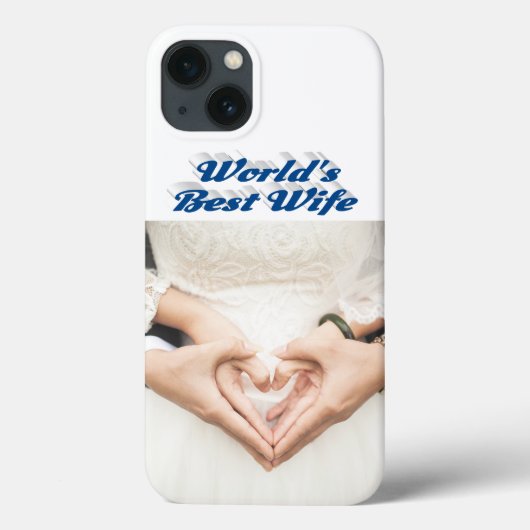 Wife Photo sea blue iPhone Case (Rückseite)