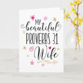 Wife Promotion, Religious - Proverbs 31 Wife Karte (Gelbe Blume)