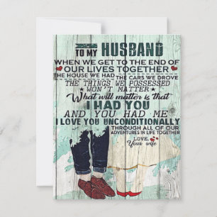 Wife To My Husband Gift To Husband Letter Einladung