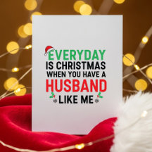 Wife Xmas Card Funny From Loving Husband