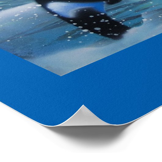 Wifes Lieblings-Wal-Poster-Druck Poster (Ecke)