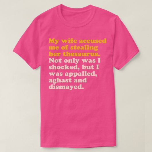 Wifes Thesaurus T-Shirt (Design vorne)