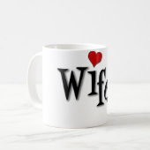 Wifett mit Funky Red Heart Kaffeetasse (Vorderseite Links)