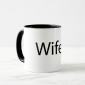 Wifey - Black 11 oz Combo Tasse (Vorderseite Links)