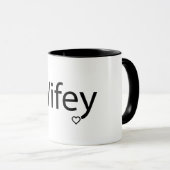 Wifey - Black 11 oz Combo Tasse (VorderseiteRechts)