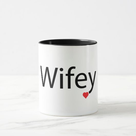 Wifey - Black 11 oz Combo Tasse (Zentrum)