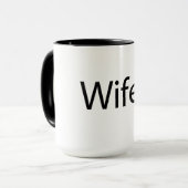 Wifey - Black 15 oz Combo Tasse (Vorderseite Links)