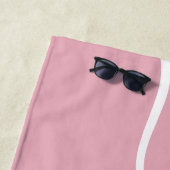 Wifey blush pink Beach Handtuch (Beispiel)