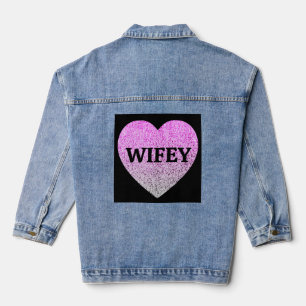 WIFEY BRIDE EHEFRAU Denim Jacket Jeansjacke