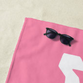 Wifey Bridge Pink & White Beach Handtuch (Beispiel)