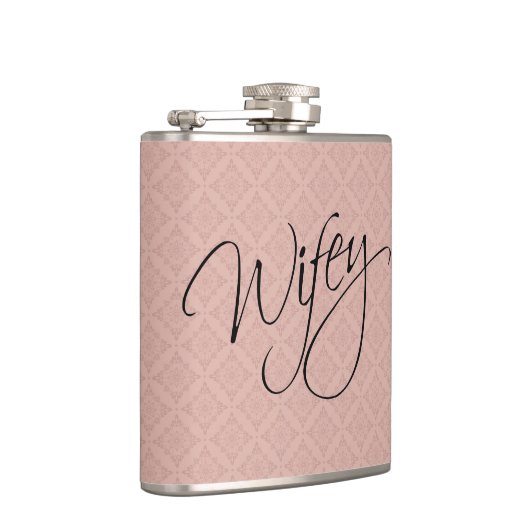 Wifey Calligraphy Flachmann (Rechts)