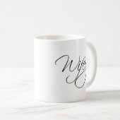 Wifey Calligraphy Kaffeetasse (VorderseiteRechts)