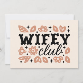 Wifey Club Cowboy Ehefrau Country Cowgirl Ästhetik Einladung