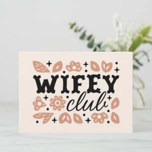Wifey Club Cowboy Ehefrau Country Cowgirl Ästhetik Einladung
