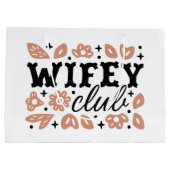 Wifey Club Cowboy Ehefrau Country Cowgirl Ästhetik Große Geschenktüte (Rückseite)