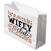 Wifey Club Cowboy Ehefrau Country Cowgirl Ästhetik Große Geschenktüte (Vorderseite Schrägansicht)