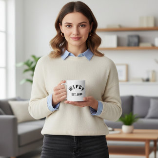 Wifey College  T-Shirt Kaffeetasse