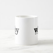 Wifey Couple Wedding Anniversary Custom Retro Kaffeetasse (Mittel)