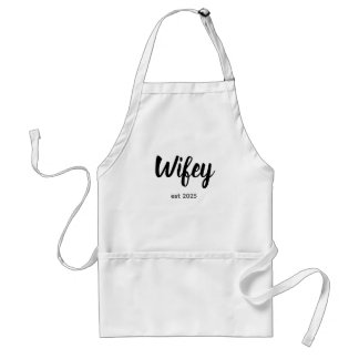 Wifey Custom Bride, Fiance Gift Schürze
