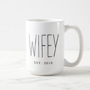 Wifey Custom Couple Tasse Wedding Tasse Jubiläum