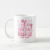 Wifey Dog Mama Nurse Coffee Tasse - Funny Gift (Links)