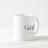 Wifey-Ehefrau, benutzerdefinierter Skriptname oder Kaffeetasse (VorderseiteRechts)