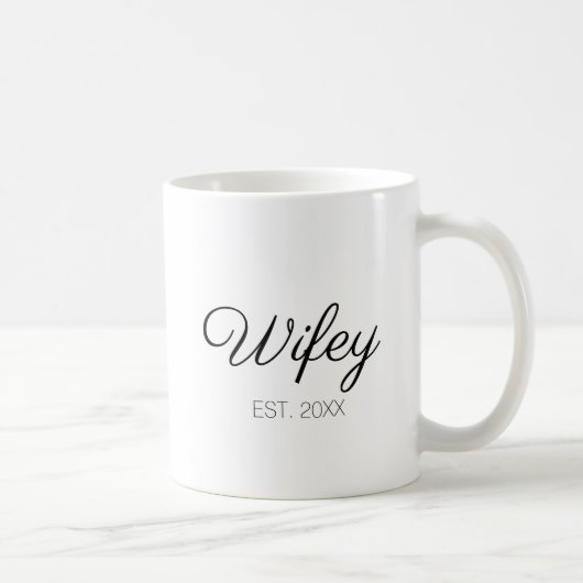 Wifey-Ehefrau, benutzerdefinierter Skriptname oder Kaffeetasse (Rechts)