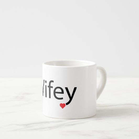 Wifey - Espresso-Tasse Espressotasse (Vorderseite Rechts)